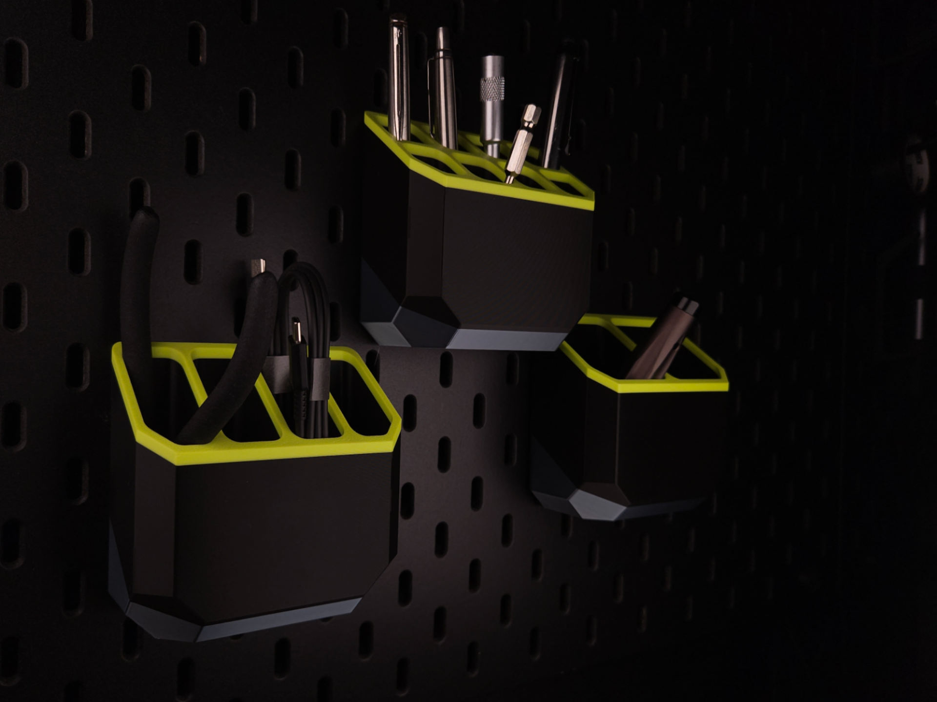 SKADIS Grid Pockets // Modular Bins (No Support)