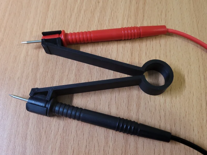 Multimeter probe tweezers