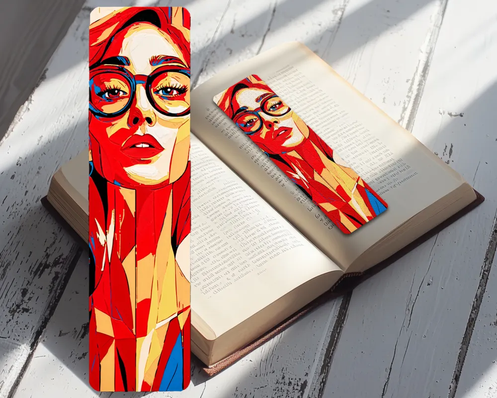 Bookmark - Woman in Popart Style by 29FLO - MakerWorld