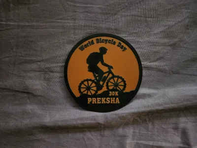 World cycling Day Medal Sign