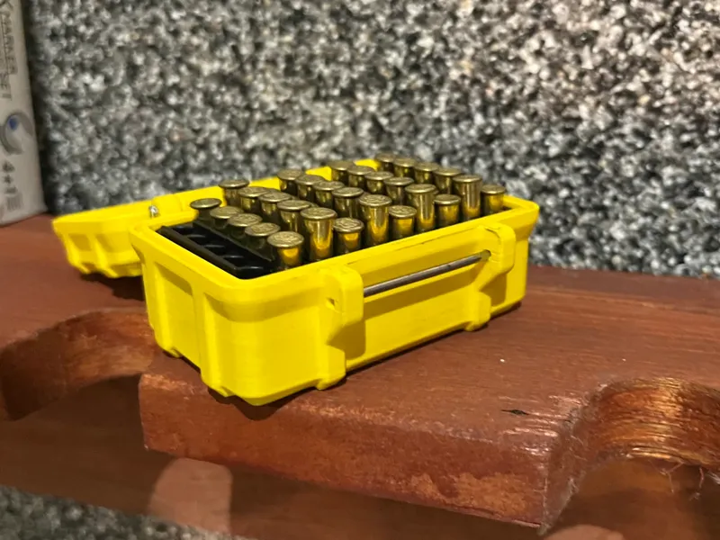 Munitionsbox 22 LR Kleinkaliber mit Entnahmehilfe