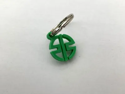 Kawasaki logo keychain
