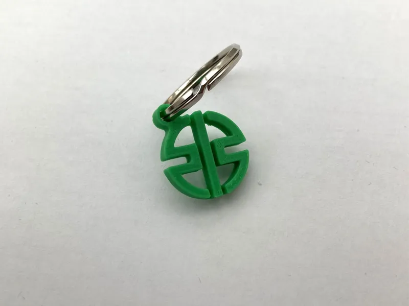Kawasaki logo keychain