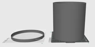 Bathroom Bedroom Bin With Rim