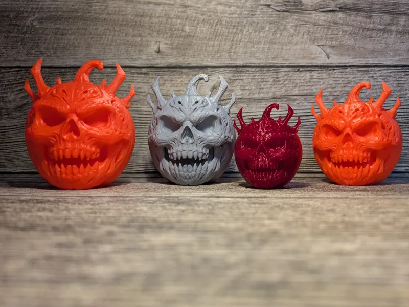 Halloween Pumpkin Skull