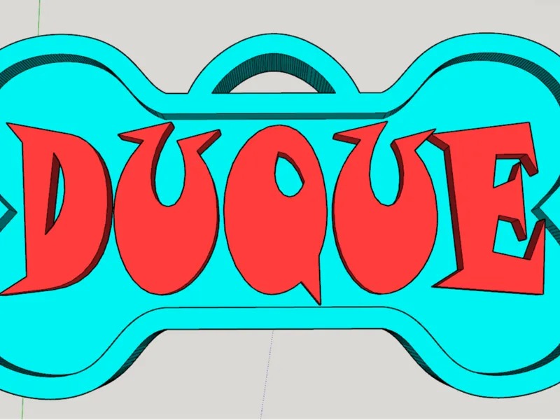 llavero duque hueso