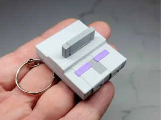 Super Nintendo SNES Console Keychain