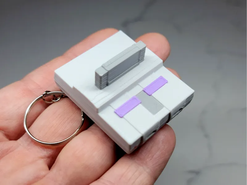 Super Nintendo SNES Console Keychain