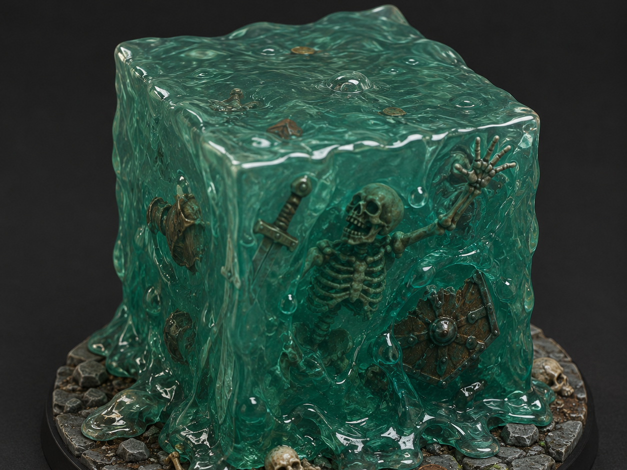 Gelatinous Cube D&D Miniature