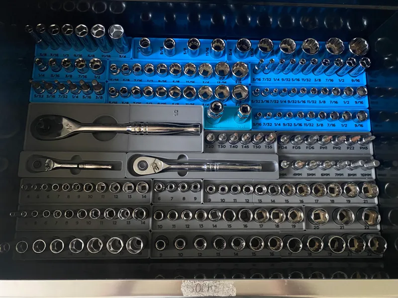 Gridfinity Husky SAE Socket Organizers