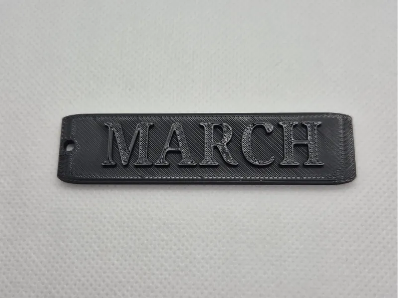 march birth month keychain