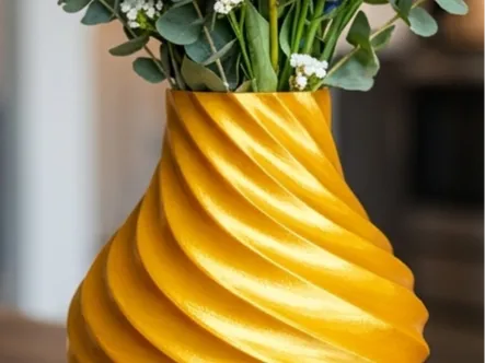 Elegant Vortex Spiral Vase