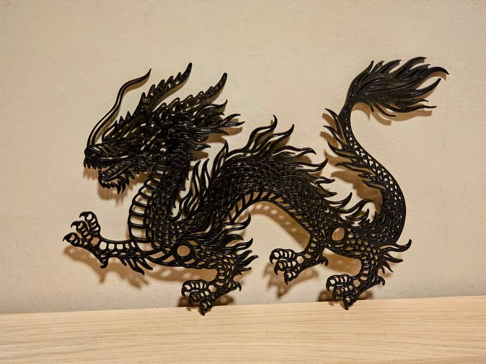Chinese Dragon Wall Art by noriwl MakerWorld