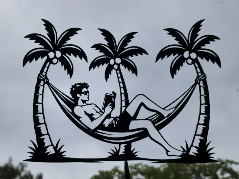 Tropical Hammock Reading Wall Art