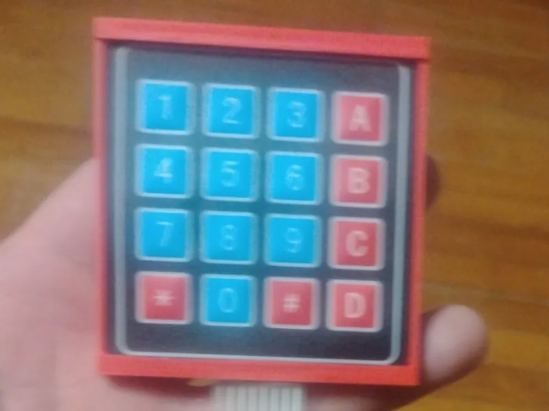 Arduino Keypad Holder (4x4 matrix)