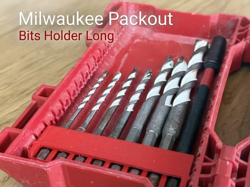 Milwaukee Packout, 8 Bits Holder Long