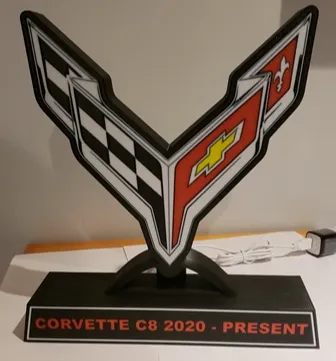 Corvette C8 Logo Lightbox
