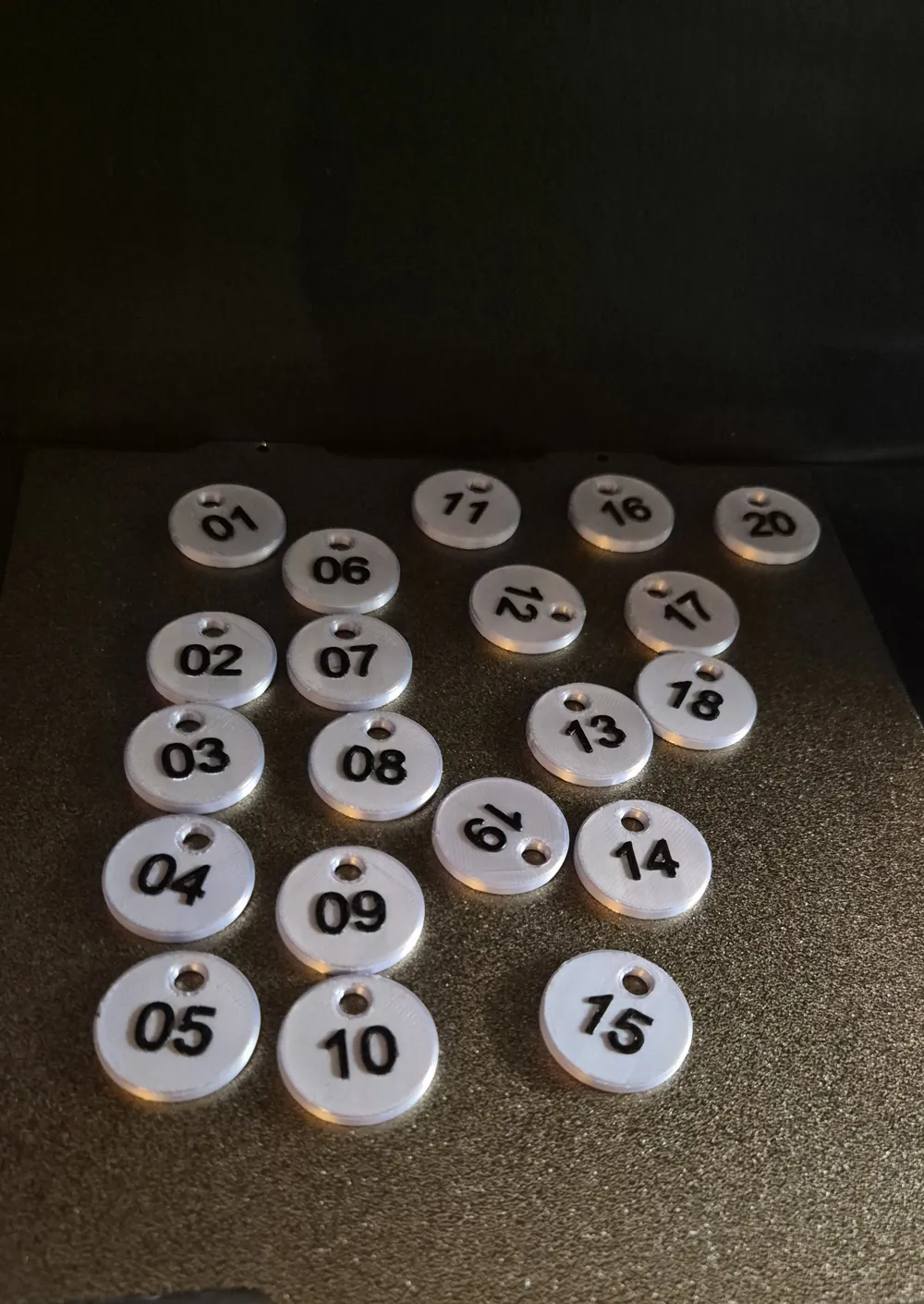 Keychain Number Rings Small Round keychain numbers - Free 3D Print Model - MakerWorld