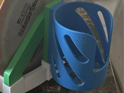 Disc Golf Carrier Cupholder Attachment