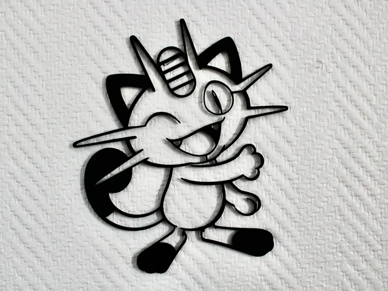 Miaouss Meowth Pokémon wall art