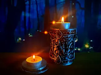 Flip Ornamental Vessel | Container + Candle Holder