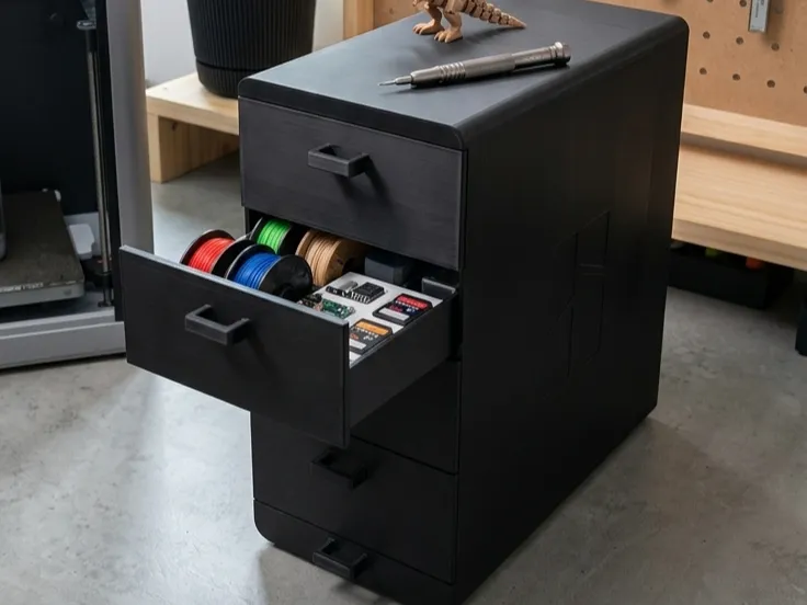 Storage drawers for accessories and tools