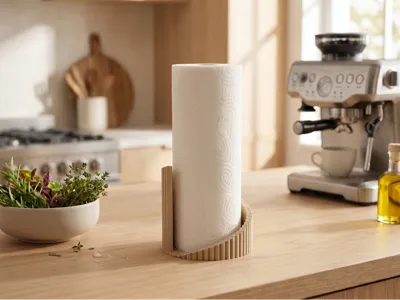 "Forma" ribbed paper towel holder