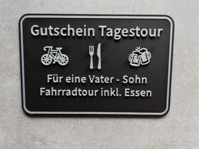 Gift Certificate Father Son Bike Tour