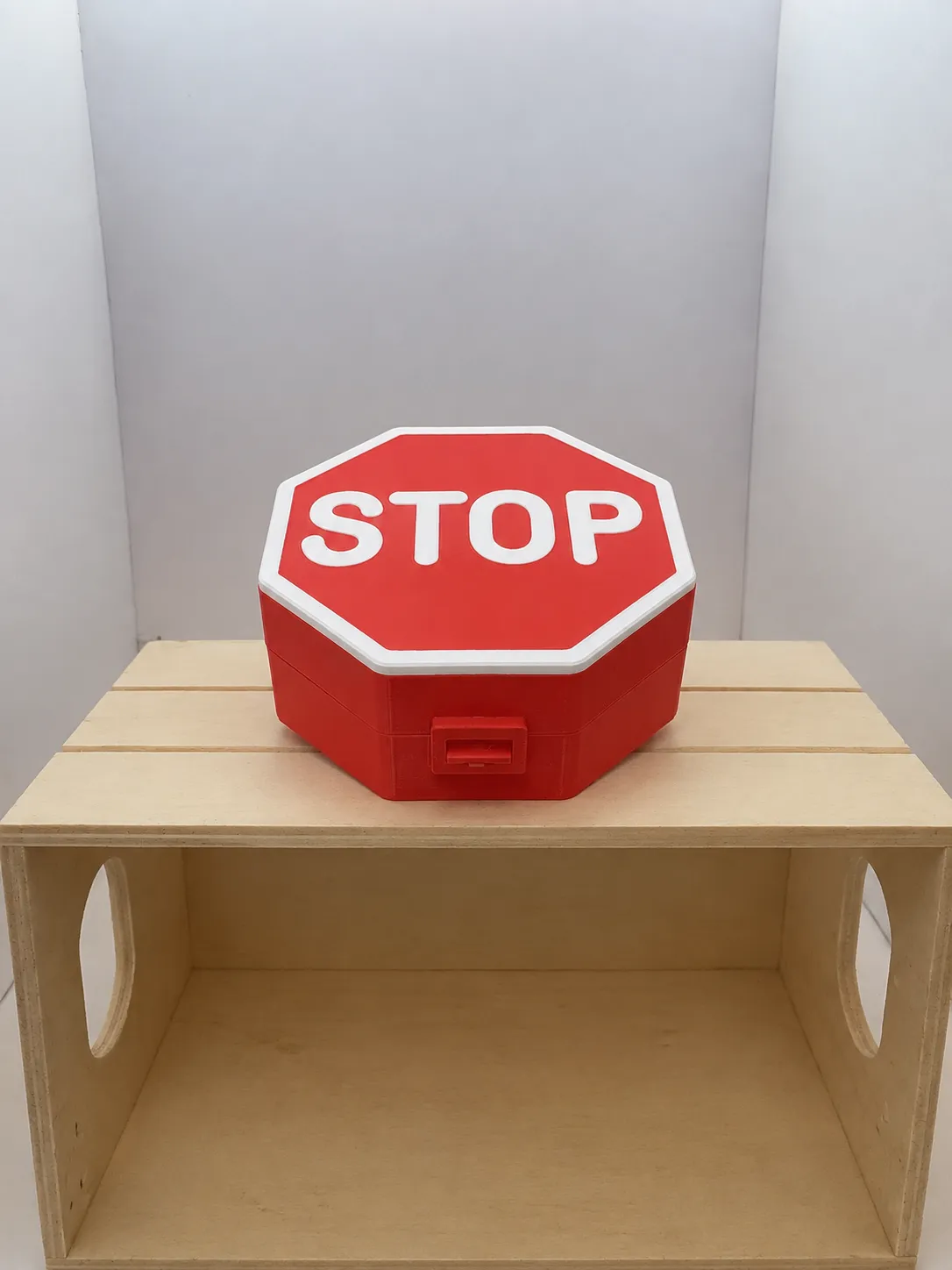 Stop sign box view 2