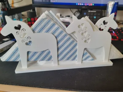 Dala Horse Double Napkin Holder