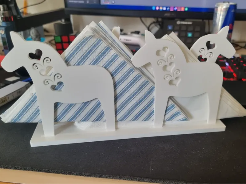 Dala Horse Double Napkin Holder