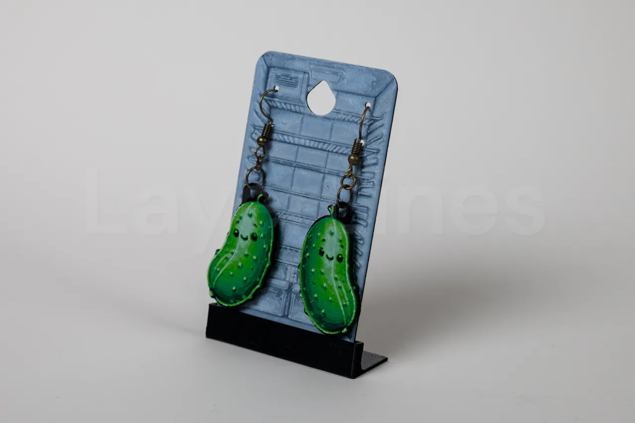 Pickle Earrings - Happy Food Series view 2