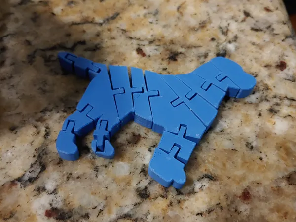 Chien flexible articulé