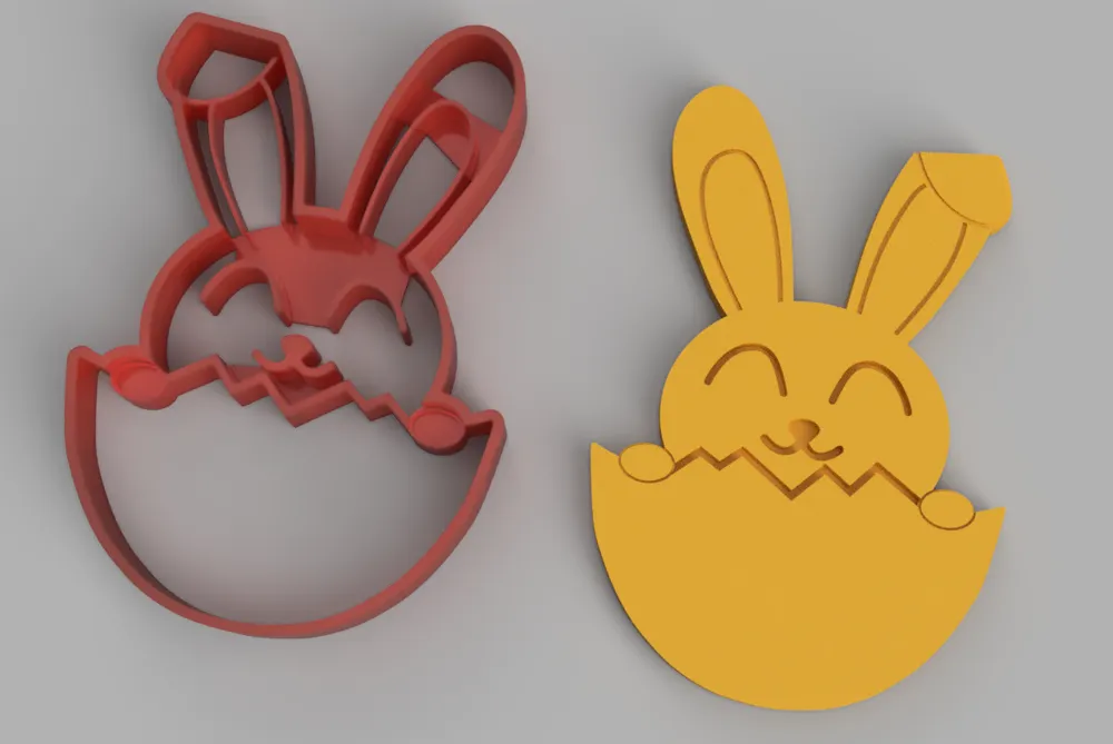 Easter bunny cookie cutter - Free 3D Print Model - MakerWorld