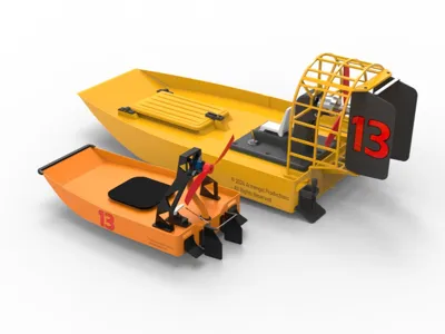 Mini Radio Control Racing Boat - Aerotrooper