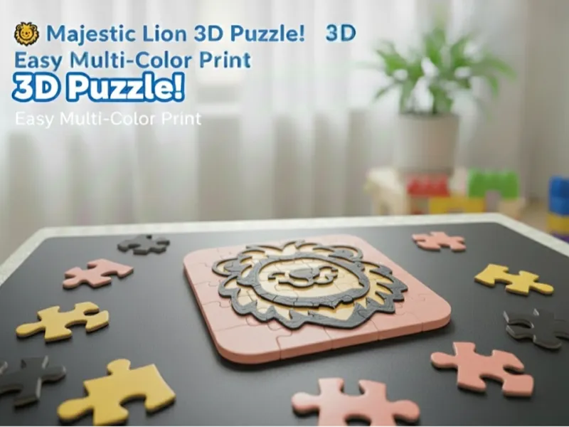Majestic Lion King 3D Puzzle