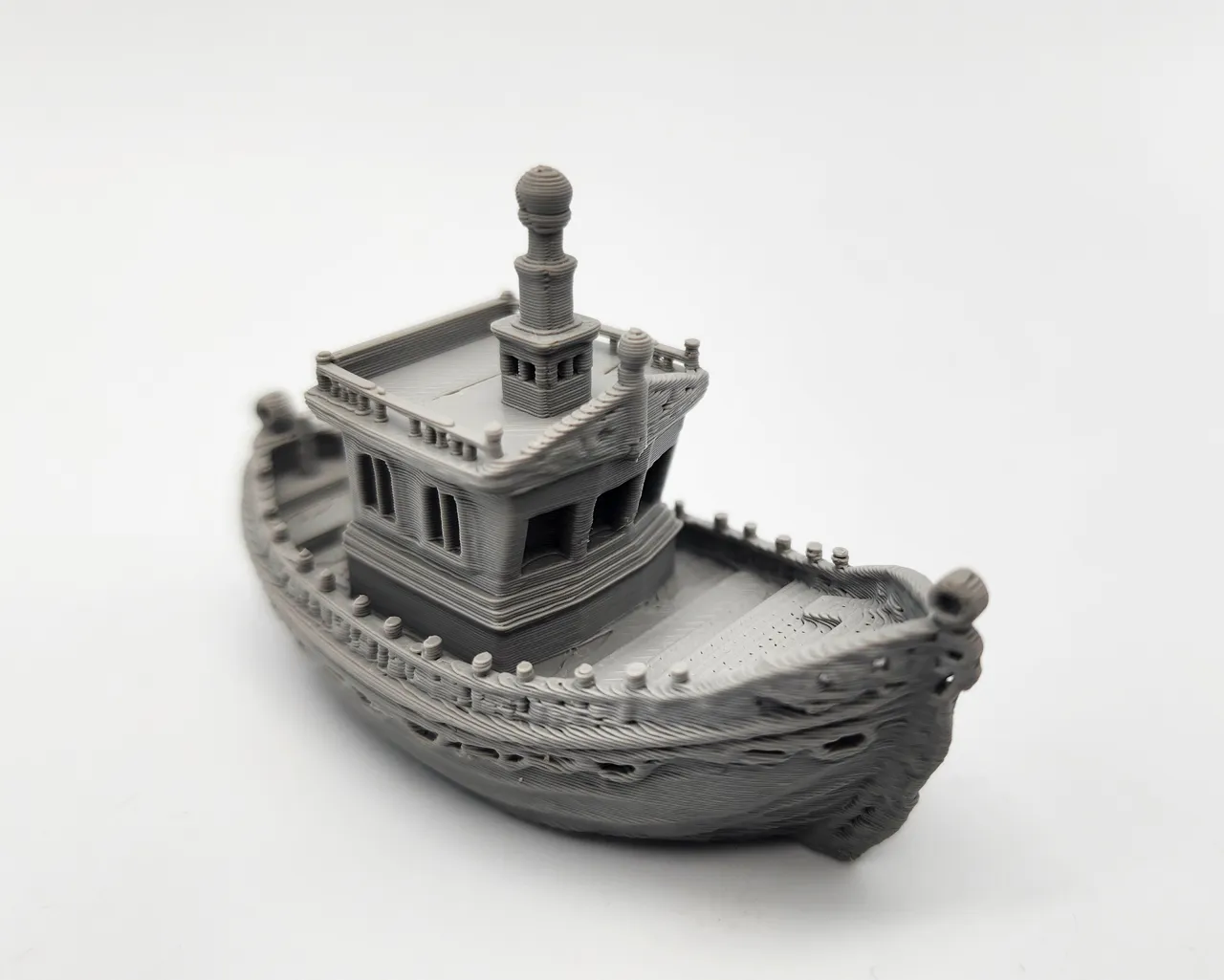 High Detail Benchmark Boat - No Supports view 4
