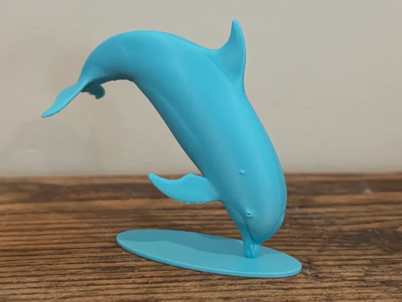 Minimalist Jumping Dolphin Statue