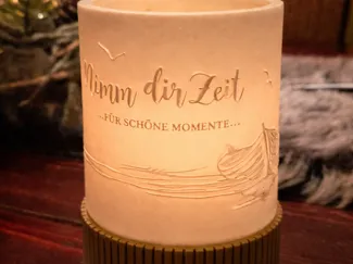 Windlicht Nimm dir Zeit