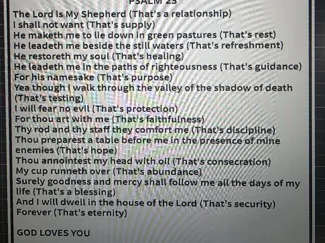 Psalm 23 update
