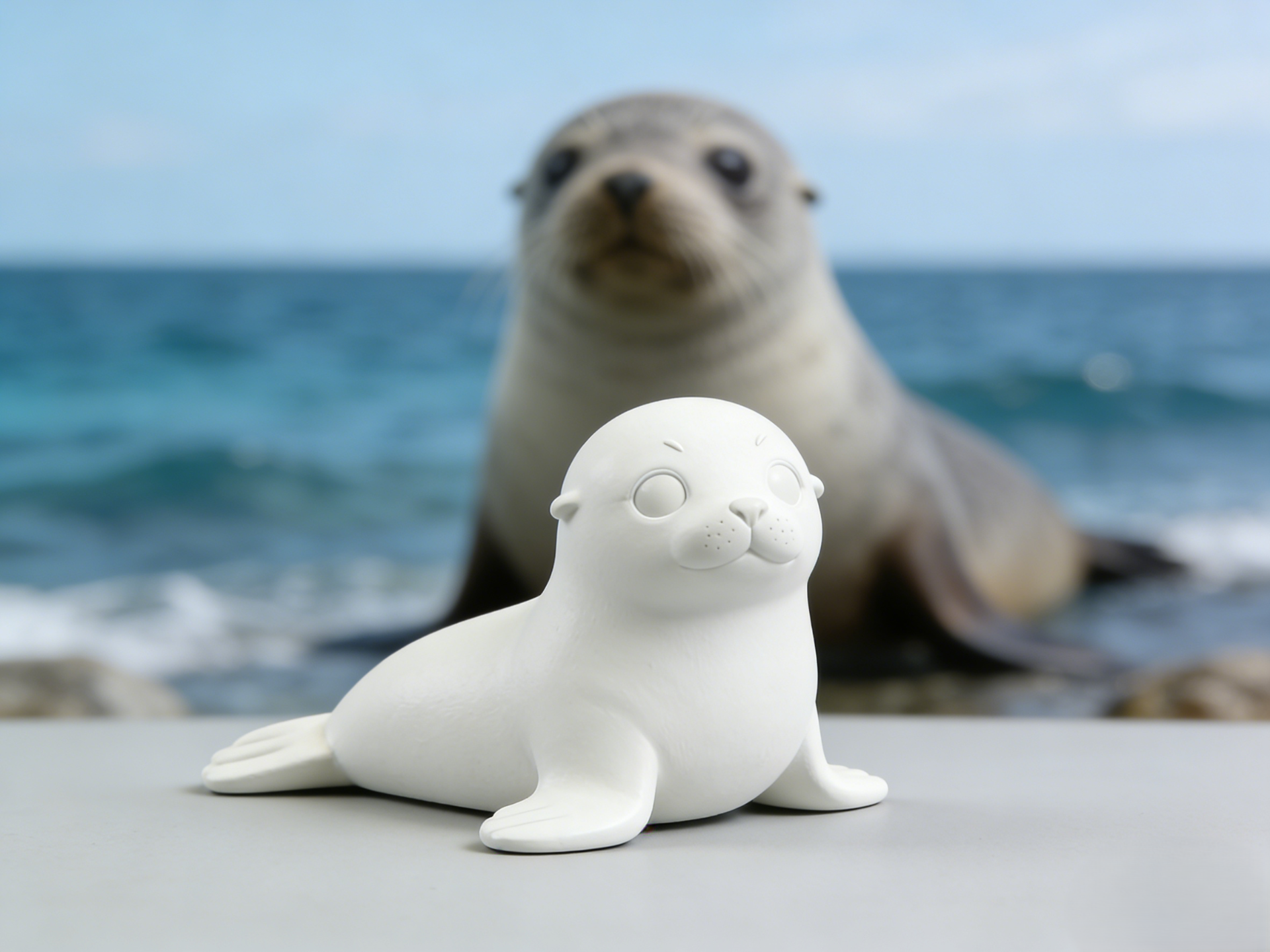 Cute Little Seal Figurine