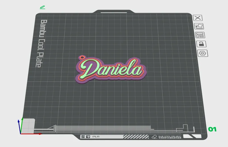 Daniela Name Keychain