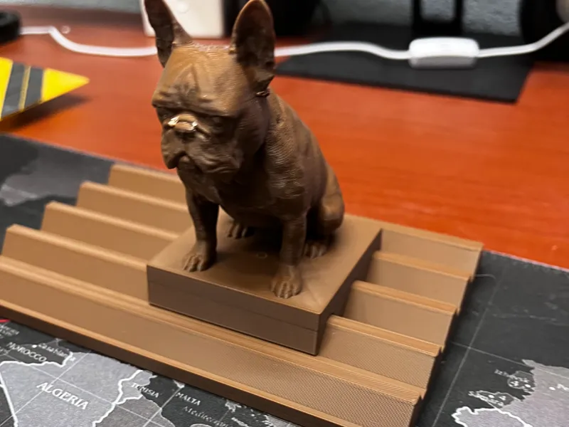 Moku French Bulldog Desk Organizer