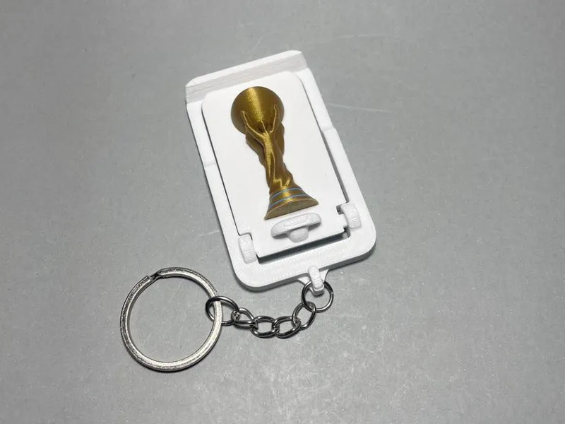 Llavero Soporte de Celular Copa del mundo 3D