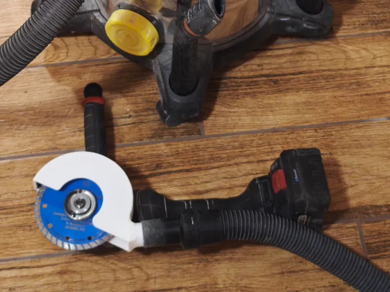 Extraction hood for Parkside angle grinder