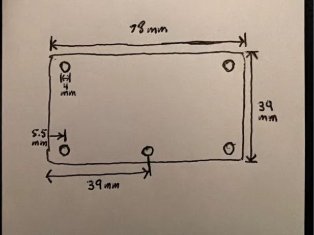 Rectangular plate