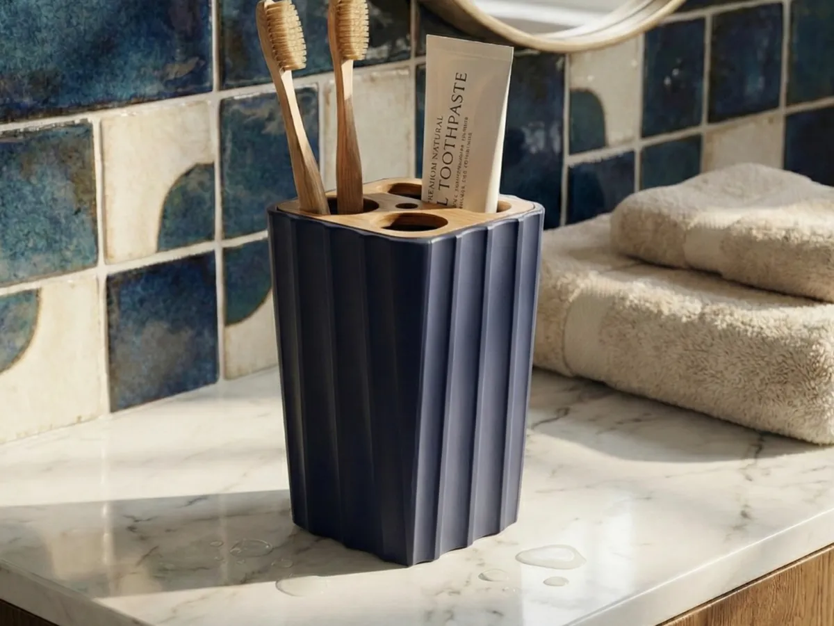 Moderne Fluted Tandenborstelhouder