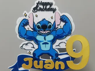Topper cake Stich fuerte, mod , no ams