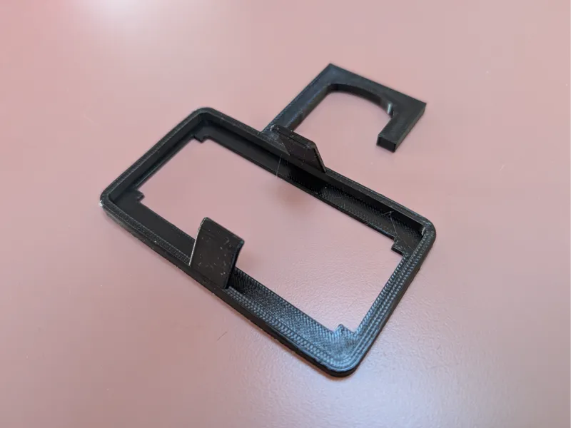 EZ Pass Holder with hook for around the mirror