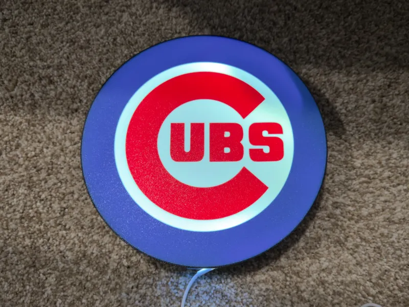 Chicago Cubs light box